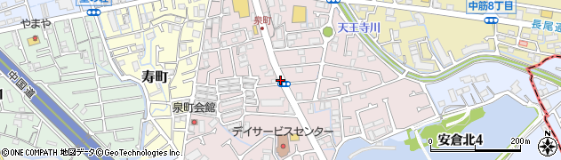 兵庫県宝塚市泉町周辺の地図