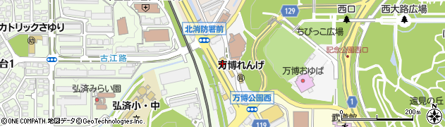 トマト＆オニオン千里万博公園店周辺の地図