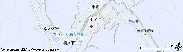 愛知県西尾市西幡豆町田ノ上12周辺の地図