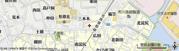 愛知県蒲郡市形原町広田18周辺の地図
