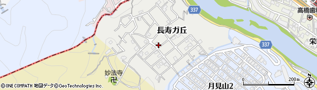 兵庫県宝塚市長寿ガ丘周辺の地図