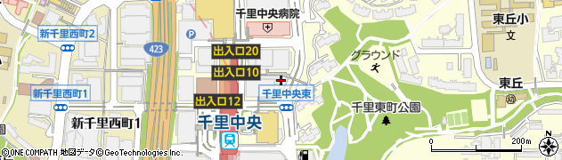 千里中央東第二自転車駐車場周辺の地図