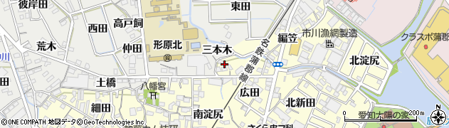 愛知県蒲郡市形原町広田17周辺の地図