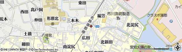 愛知県蒲郡市形原町広田7周辺の地図