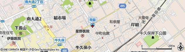 愛知県豊川市牛久保町常盤49周辺の地図