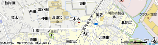 愛知県蒲郡市形原町広田14周辺の地図