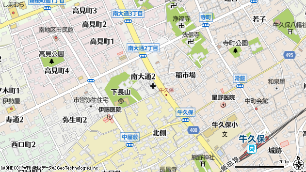 〒442-0889 愛知県豊川市南大通の地図
