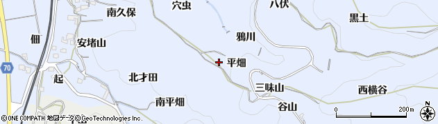 京都府井手町（綴喜郡）多賀（平畑）周辺の地図