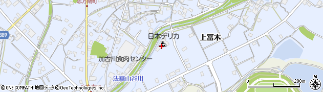 兵庫県加古川市志方町上冨木541周辺の地図