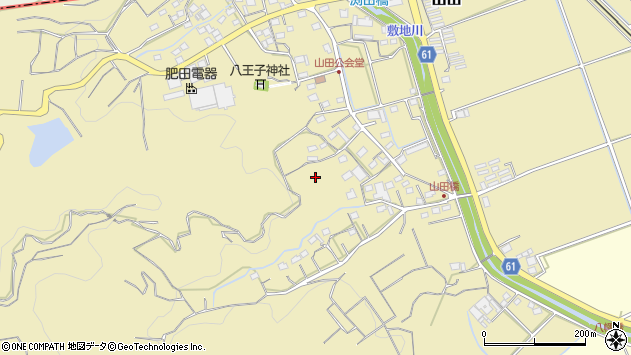 〒437-0001 静岡県袋井市山田の地図