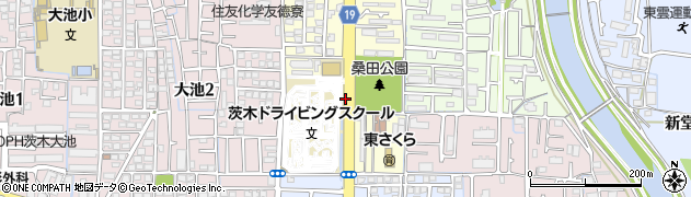 桑田町周辺の地図