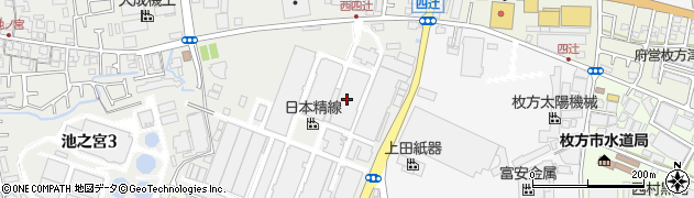 日本精線株式会社　枚方工場周辺の地図