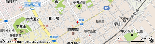 愛知県豊川市牛久保町常盤111周辺の地図