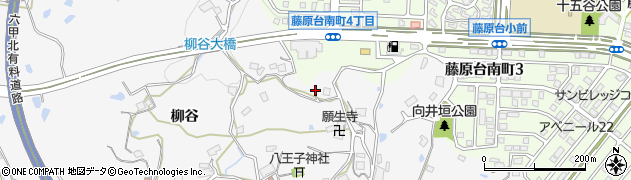兵庫県神戸市北区八多町柳谷559周辺の地図