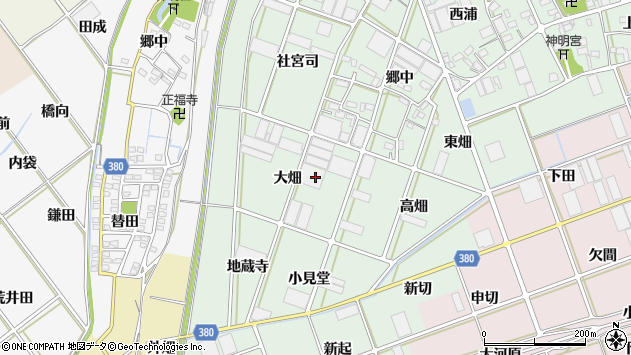 〒442-0814 愛知県豊川市院之子町の地図