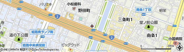 兵庫県姫路市飾磨区野田町56周辺の地図