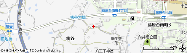 兵庫県神戸市北区八多町柳谷887周辺の地図
