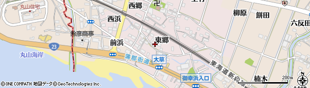 愛知県豊川市御津町大草東郷39周辺の地図