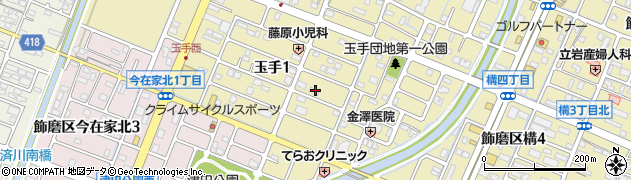 兵庫県姫路市玉手1丁目周辺の地図