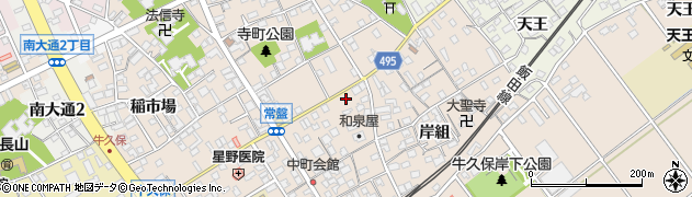 愛知県豊川市牛久保町常盤29周辺の地図