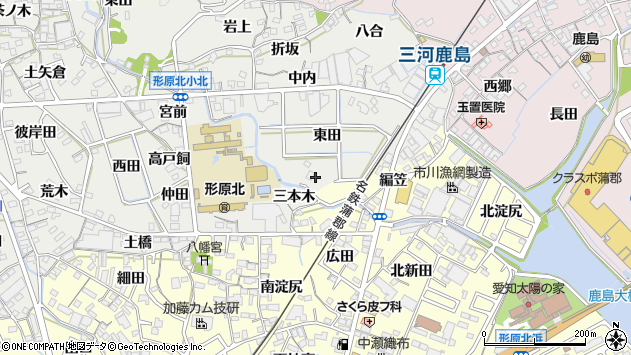 〒443-0102 愛知県蒲郡市金平町の地図