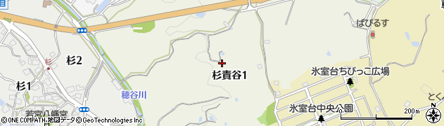 大阪府枚方市杉責谷周辺の地図