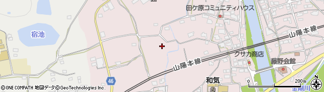 岡山県和気郡和気町藤野周辺の地図