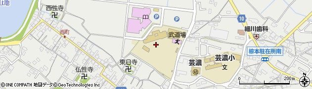 津市立芸濃中学校周辺の地図