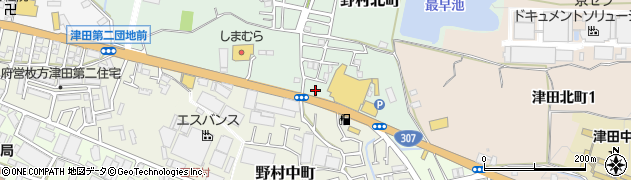大阪府枚方市野村北町1周辺の地図