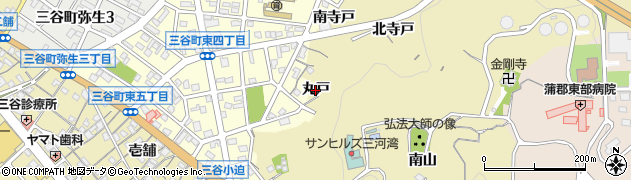 愛知県蒲郡市三谷町（丸戸）周辺の地図