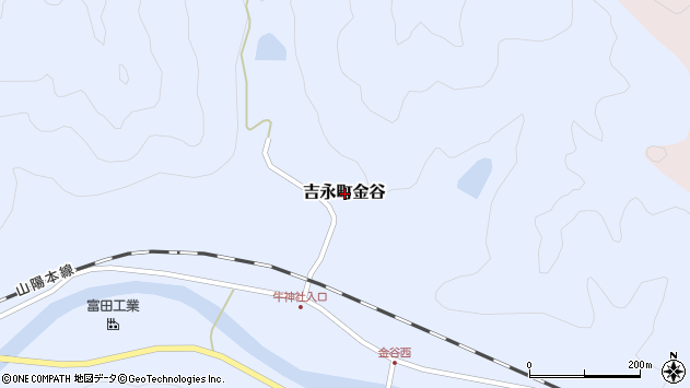 〒709-0221 岡山県備前市吉永町金谷の地図