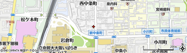 セブンイレブン茨木西中条町店周辺の地図