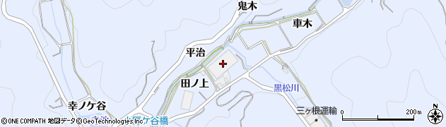 愛知県西尾市西幡豆町田ノ上39周辺の地図