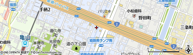 兵庫県姫路市飾磨区三宅周辺の地図