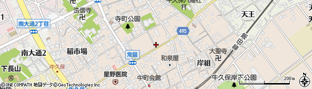愛知県豊川市牛久保町常盤137周辺の地図
