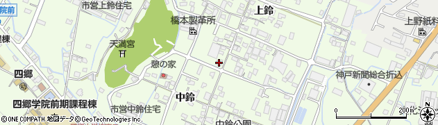 兵庫県姫路市四郷町上鈴245周辺の地図