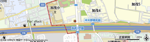 和食麺処サガミ 川西加茂店周辺の地図