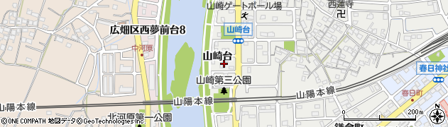 兵庫県姫路市飾磨区（山崎台）周辺の地図