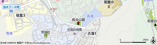 長池公園周辺の地図