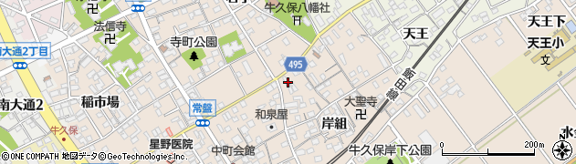 愛知県豊川市牛久保町常盤23周辺の地図