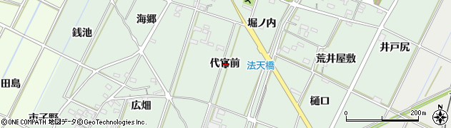 愛知県西尾市吉良町富田代官前周辺の地図