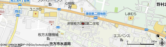 大阪府枚方市大峰南町周辺の地図