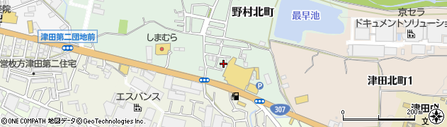 大阪府枚方市野村北町3周辺の地図