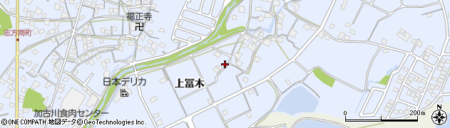 兵庫県加古川市志方町上冨木534周辺の地図