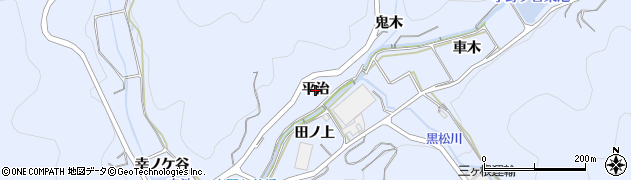 愛知県西尾市西幡豆町（平治）周辺の地図