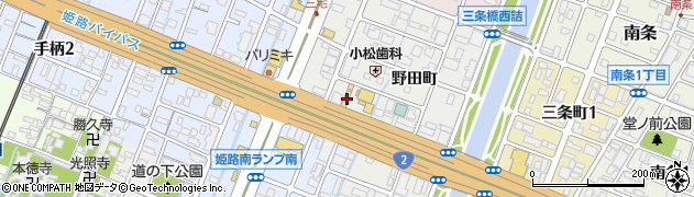 兵庫県姫路市飾磨区野田町126周辺の地図
