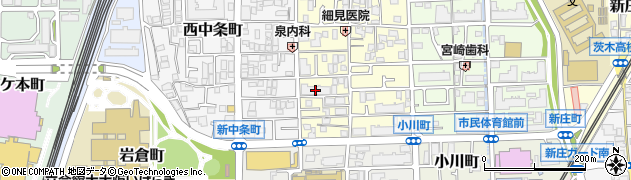 茨木下中条パークハウス周辺の地図