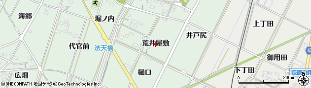 愛知県西尾市吉良町富田（荒井屋敷）周辺の地図