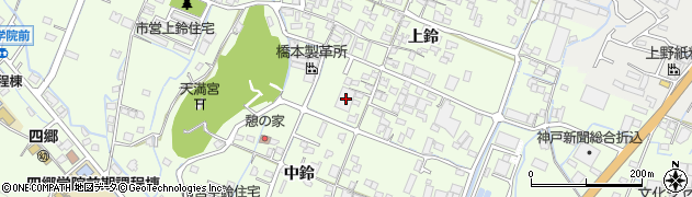 兵庫県姫路市四郷町上鈴244周辺の地図