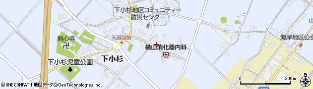 静岡県焼津市下小杉周辺の地図